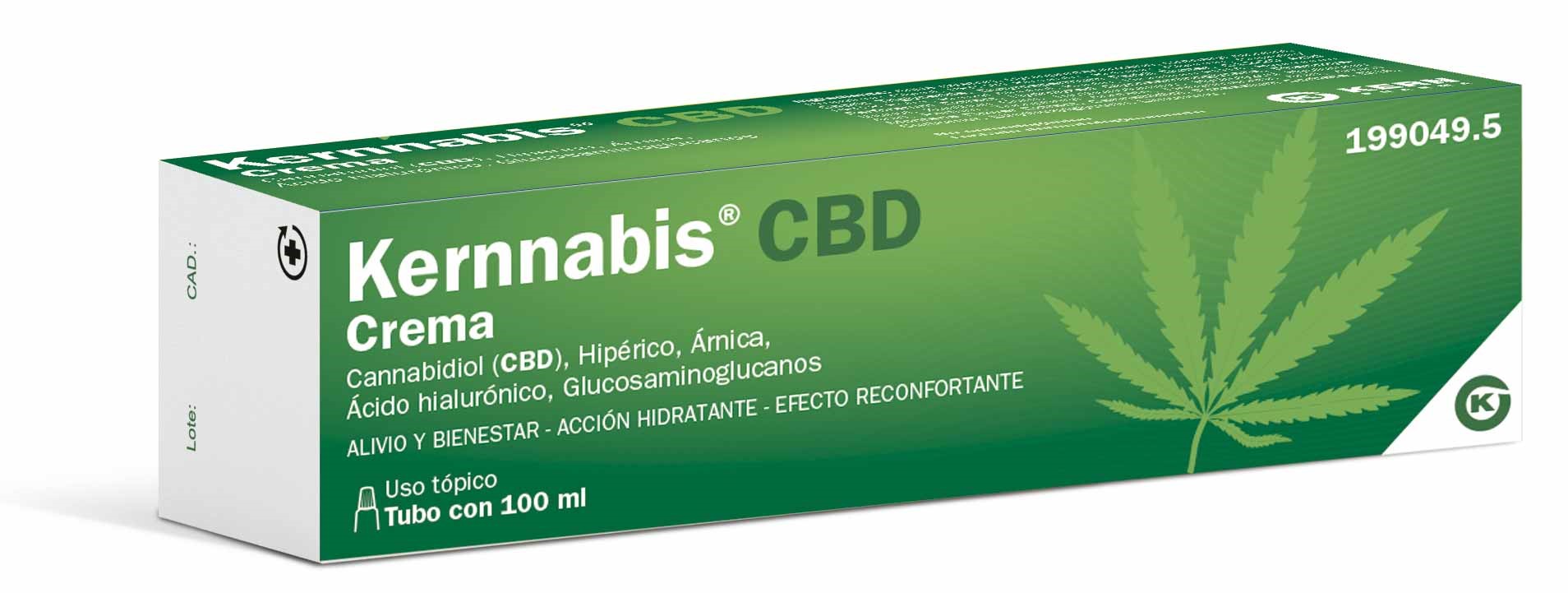 Kern Pharma lanza la crema Kernnabis® CBD 100 ml para zonas doloridas o